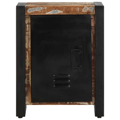 Nattbord Sengbord Tre Gjenvunnet Heltre lerfarget 40x30x51 cm