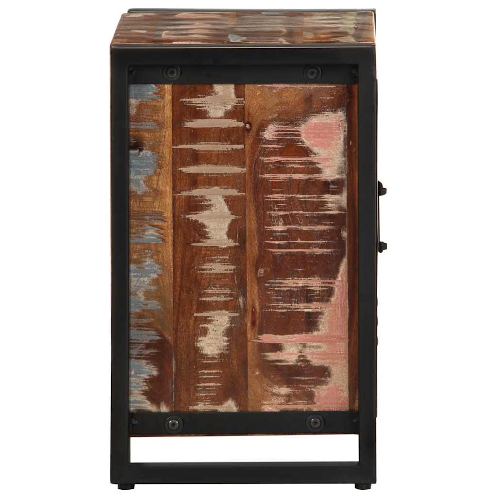 Nattbord Sengbord Tre Gjenvunnet Heltre lerfarget 40x30x51 cm