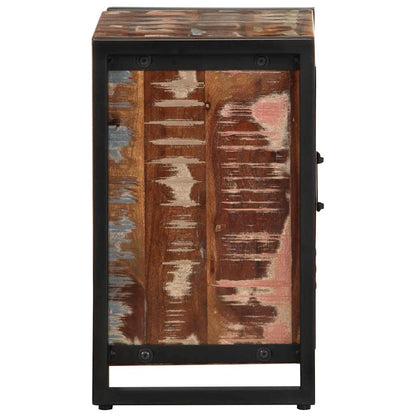 Nattbord Sengbord Tre Gjenvunnet Heltre lerfarget 40x30x51 cm