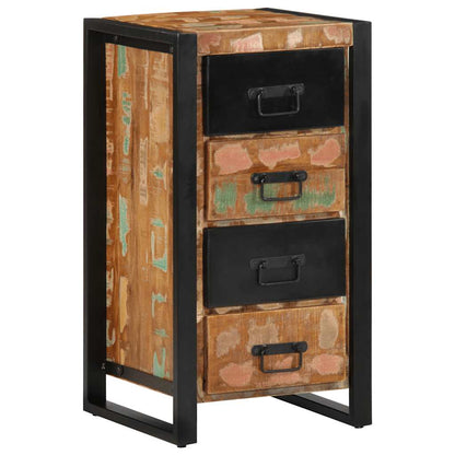 Kommode Tre Gjenvunnet Heltre flerfarget 40x40x75 cm