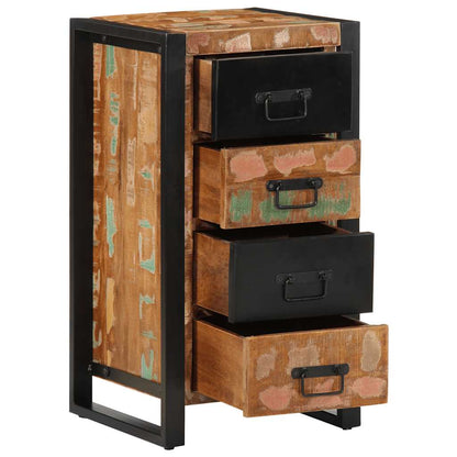 Kommode Tre Gjenvunnet Heltre flerfarget 40x40x75 cm