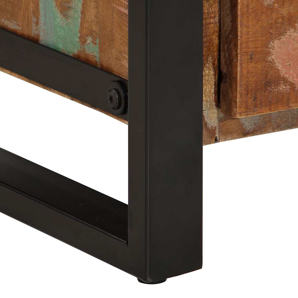 Kommode Tre Gjenvunnet Heltre flerfarget 40x40x75 cm