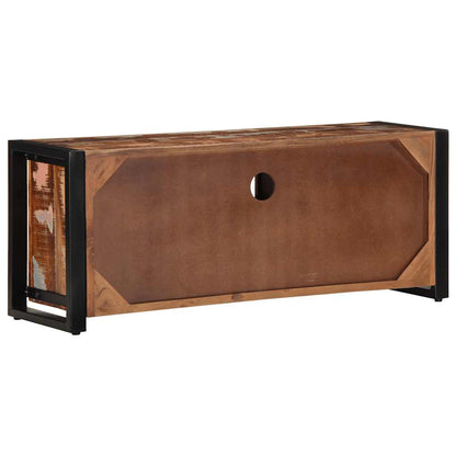 TV-Møbel Tre TV-benk gjenvunnet heltre 100x30x40 cm