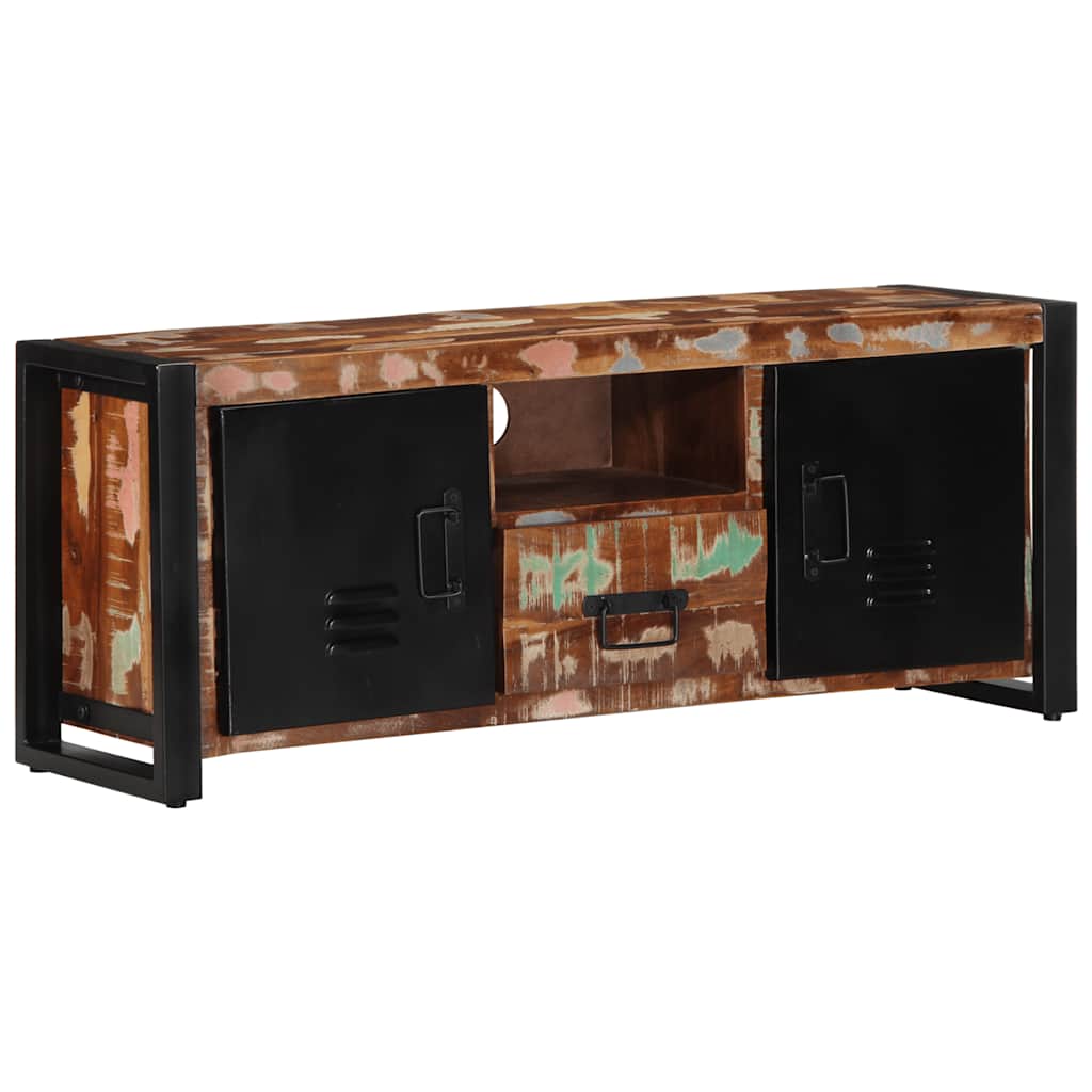 TV-Møbel Tre TV-benk gjenvunnet heltre 100x30x40 cm
