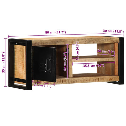 TV-Møbel Tre TV-benk heltre mango 80x30x35 cm