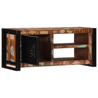 TV-Møbel Tre TV-benk gjenvunnet heltre 80x30x35 cm