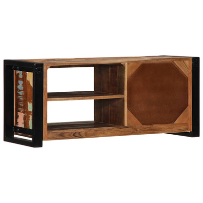 TV-Møbel Tre TV-benk gjenvunnet heltre 80x30x35 cm