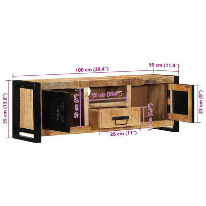 TV-Møbel Tre TV-benk heltre mango 100x30x35 cm