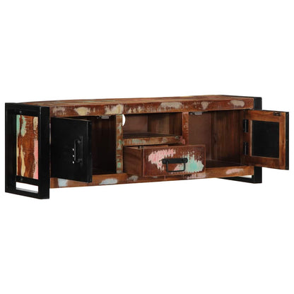 TV-Møbel Tre TV-benk gjenvunnet heltre 100x30x35 cm
