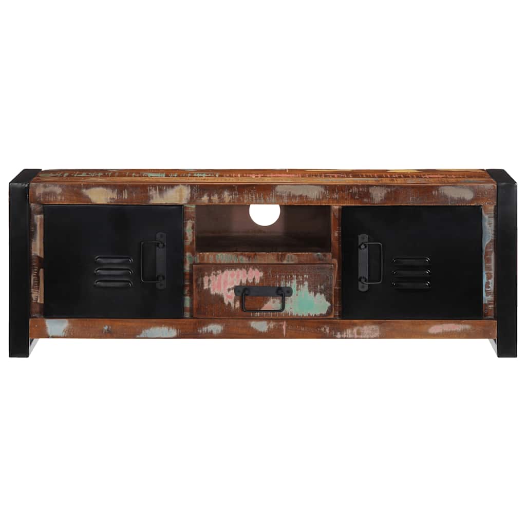 TV-Møbel Tre TV-benk gjenvunnet heltre 100x30x35 cm