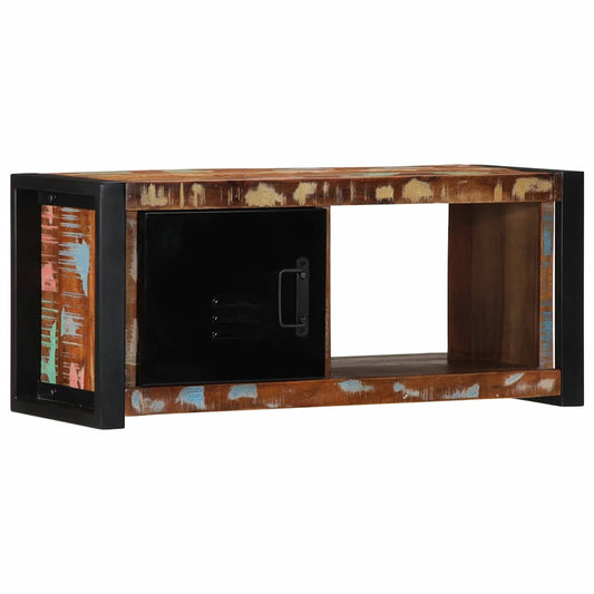 TV-Møbel Tre TV-benk gjenvunnet heltre 80x30x35 cm