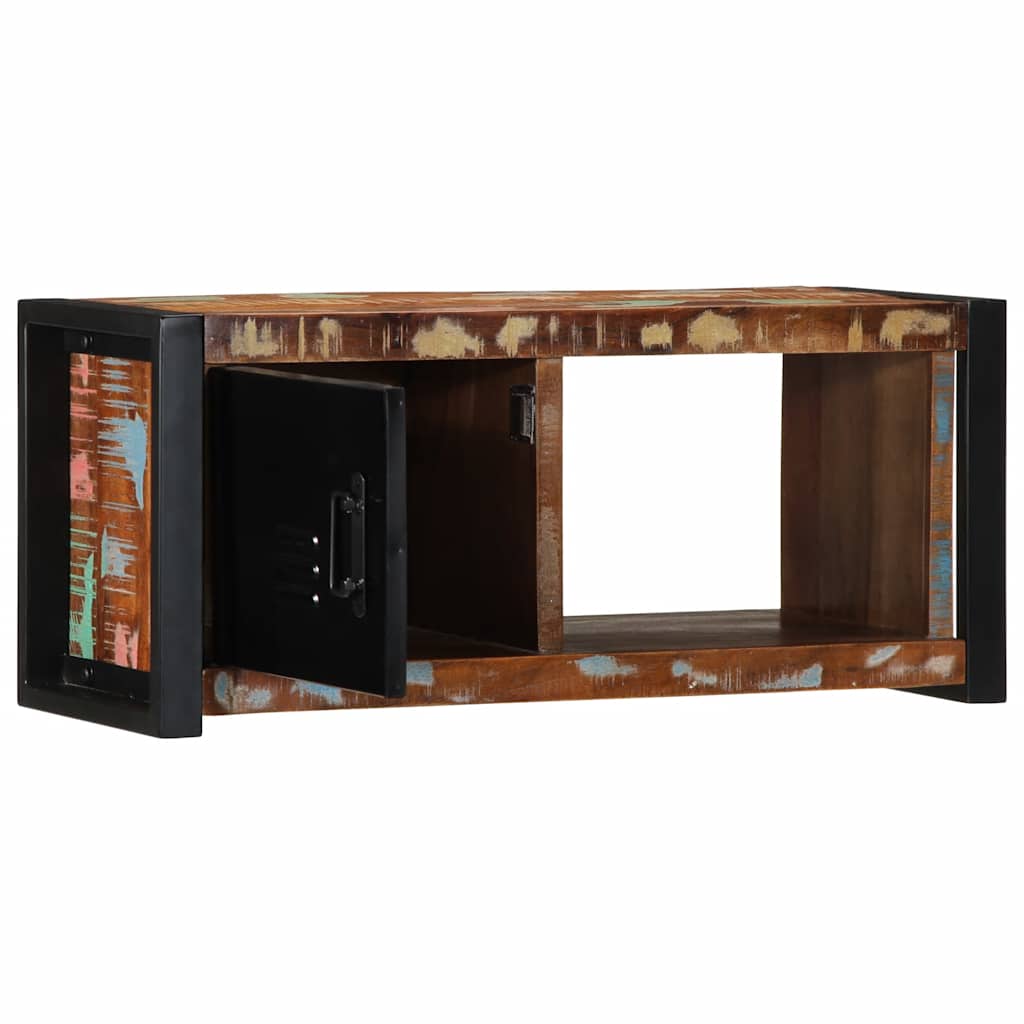 TV-Møbel Tre TV-benk gjenvunnet heltre 80x30x35 cm