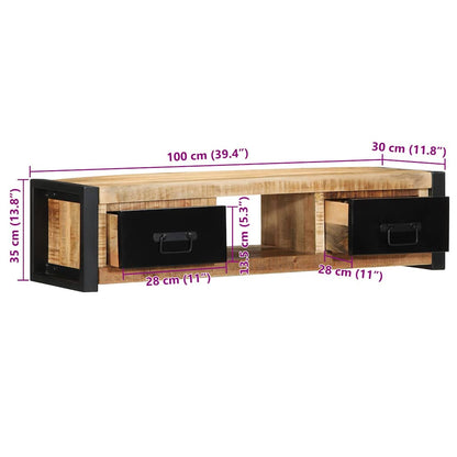 TV-Møbel Tre TV-benk heltre mango 100x30x25 cm