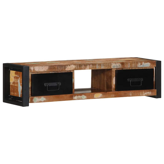 TV-Møbel Tre TV-benk gjenvunnet heltre 100x30x25 cm