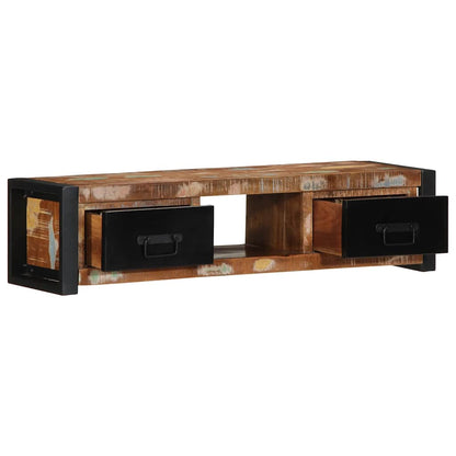 TV-Møbel Tre TV-benk gjenvunnet heltre 100x30x25 cm
