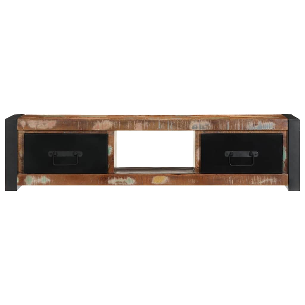 TV-Møbel Tre TV-benk gjenvunnet heltre 100x30x25 cm