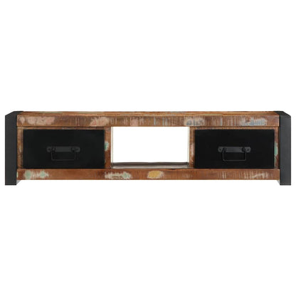 TV-Møbel Tre TV-benk gjenvunnet heltre 100x30x25 cm