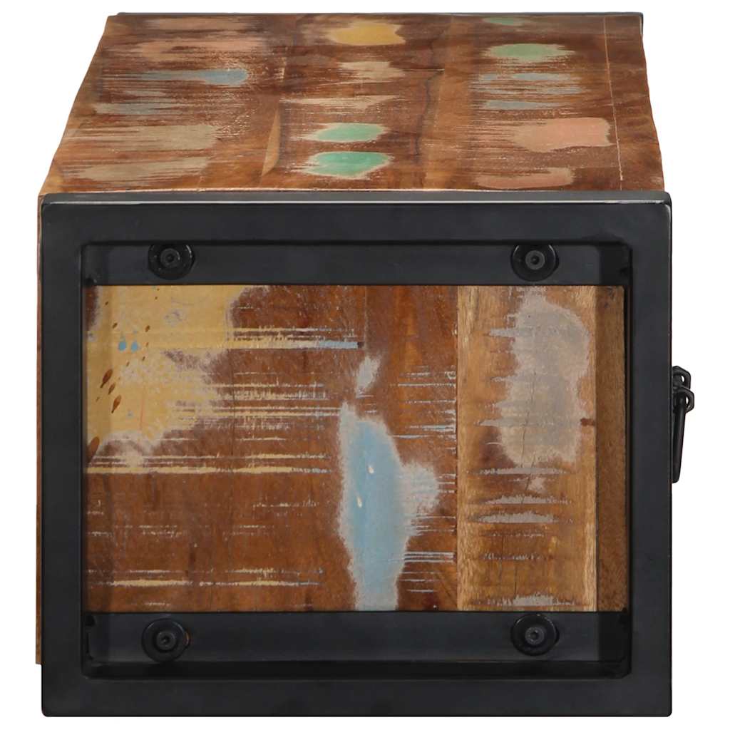TV-Møbel Tre TV-benk gjenvunnet heltre 100x30x25 cm