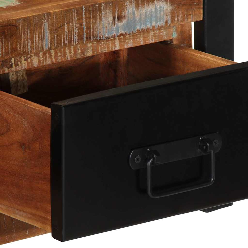 TV-Møbel Tre TV-benk gjenvunnet heltre 100x30x25 cm