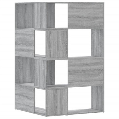Bokhylle Sonoma Grå hjørne 4 lag 85x85x140 cm