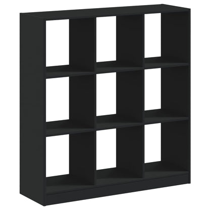 Bokhylle Svart 102x32x108 cm