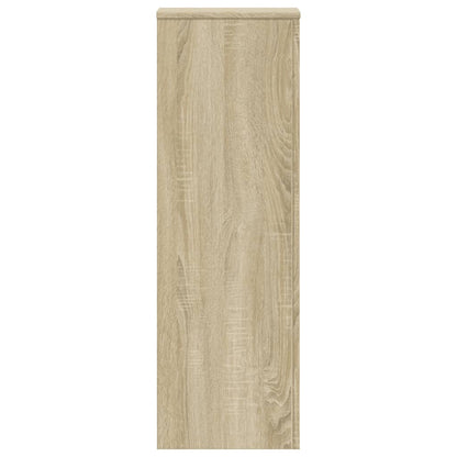 Plantestativer 2 stk sonoma eik 33x33x100 cm konstruert tre