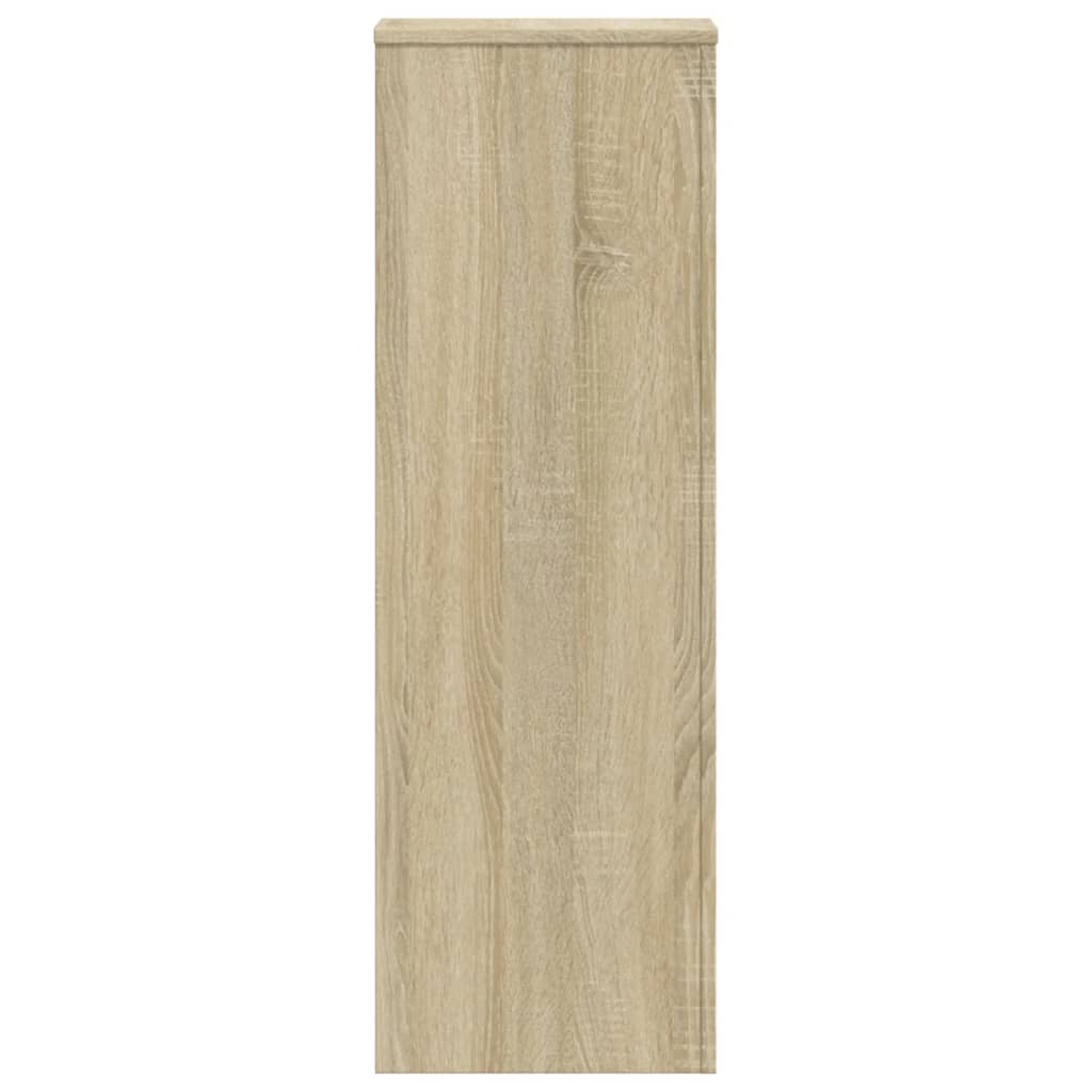 Plantestativer 2 stk sonoma eik 33x33x100 cm konstruert tre