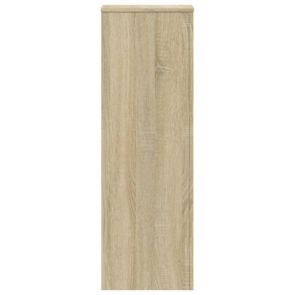 Plantestativer 2 stk sonoma eik 33x33x100 cm konstruert tre