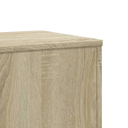 Plantestativer 2 stk sonoma eik 33x33x100 cm konstruert tre