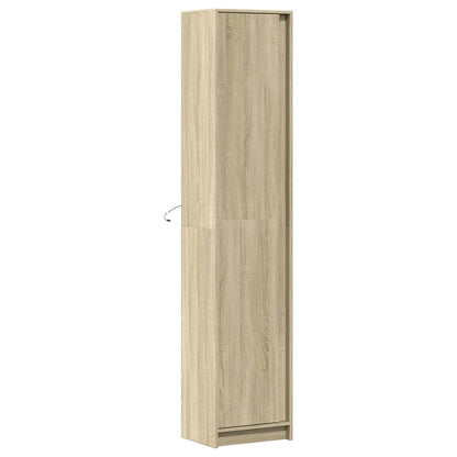 Skap Sonoma Eik med LED 41,5x32,5x200 cm