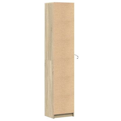 Skap Sonoma Eik med LED 41,5x32,5x200 cm
