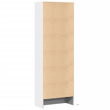 Skap Hvit med LED 69x32,5x200 cm