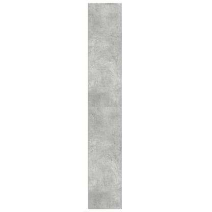 Skap Betonggrå med LED 69x32,5x200 cm
