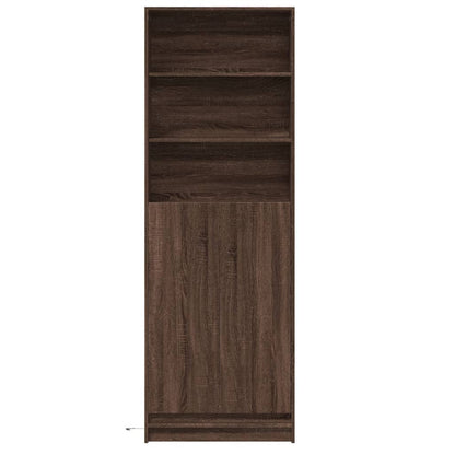 Skap Brun Eik med LED 69x32,5x200 cm