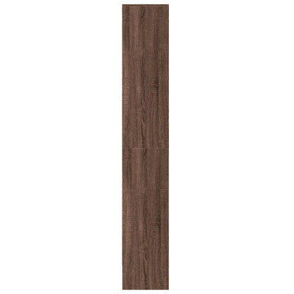 Skap Brun Eik med LED 69x32,5x200 cm