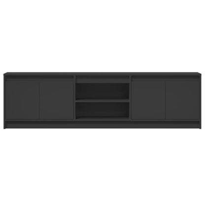 TV-Møbel Svart TV-benk med LED 180x34x50 cm