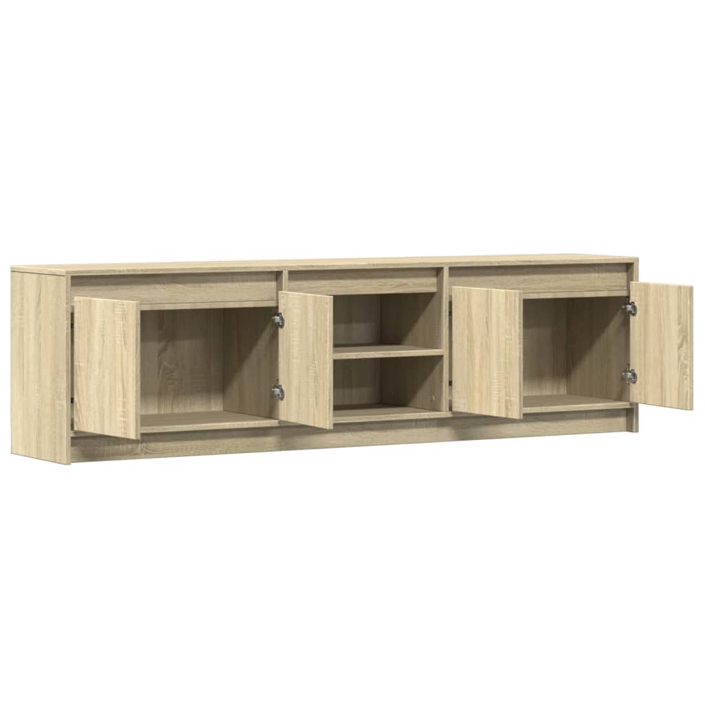 TV-Møbel Sonoma Eik TV-benk med LED 180x34x50 cm