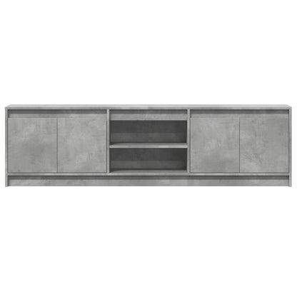 TV-Møbel Betonggrå TV-benk med LED 180x34x50 cm