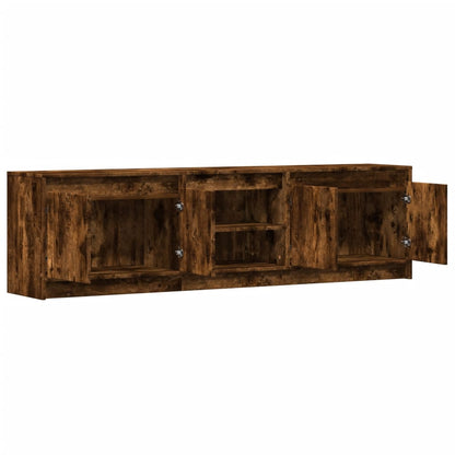 TV-Møbel Røkt EikTV-benk med LED 180x34x50 cm