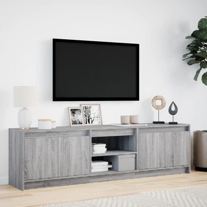 TV-Møbel Sonoma Grå TV-benk med LED 180x34x50 cm