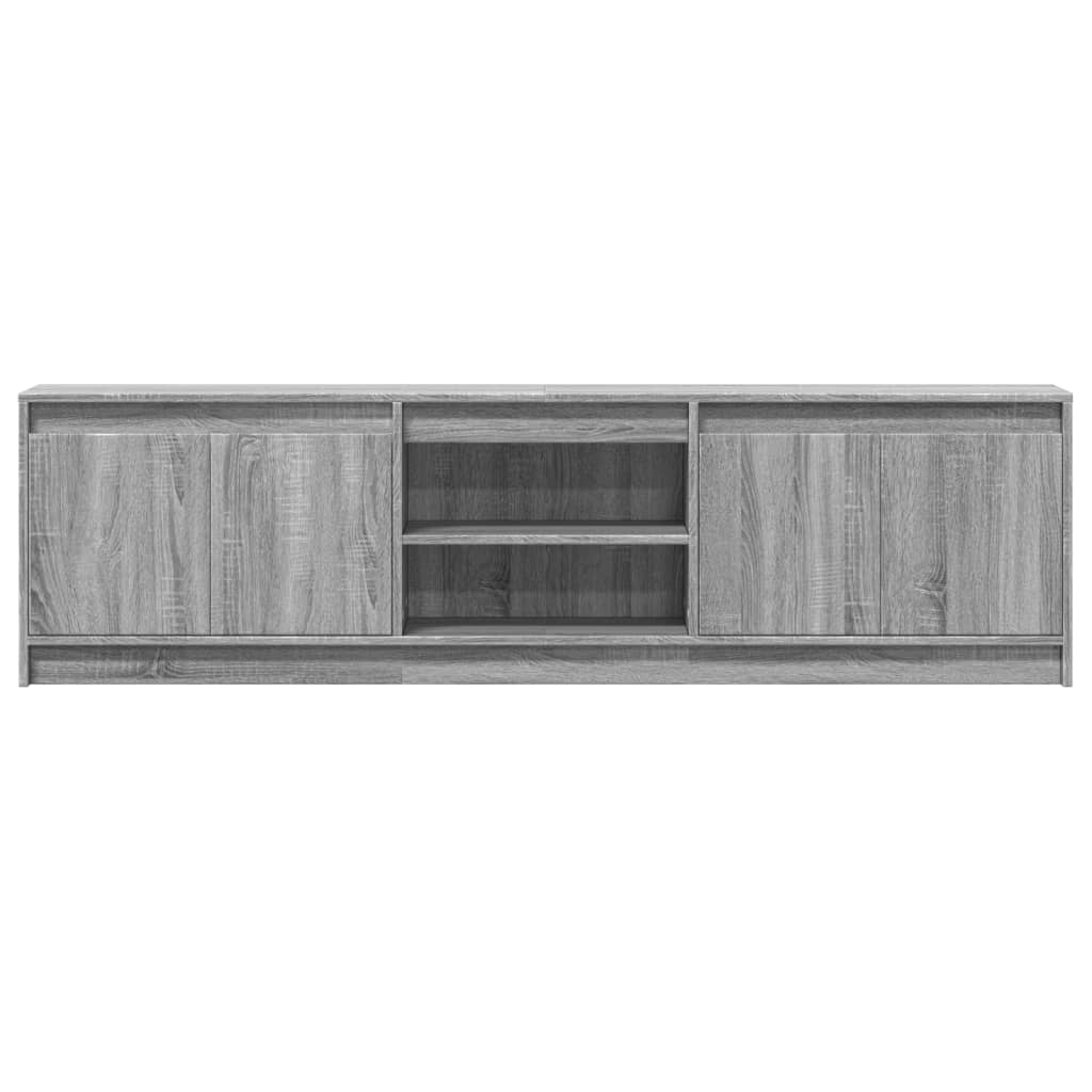 TV-Møbel Sonoma Grå TV-benk med LED 180x34x50 cm