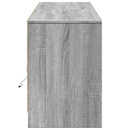 TV-Møbel Sonoma Grå TV-benk med LED 180x34x50 cm