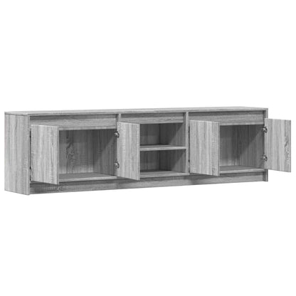 TV-Møbel Sonoma Grå TV-benk med LED 180x34x50 cm