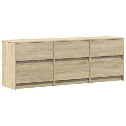TV-Møbel Sonoma Eik TV-benk med LED 140x34x50 cm