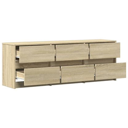TV-Møbel Sonoma Eik TV-benk med LED 140x34x50 cm