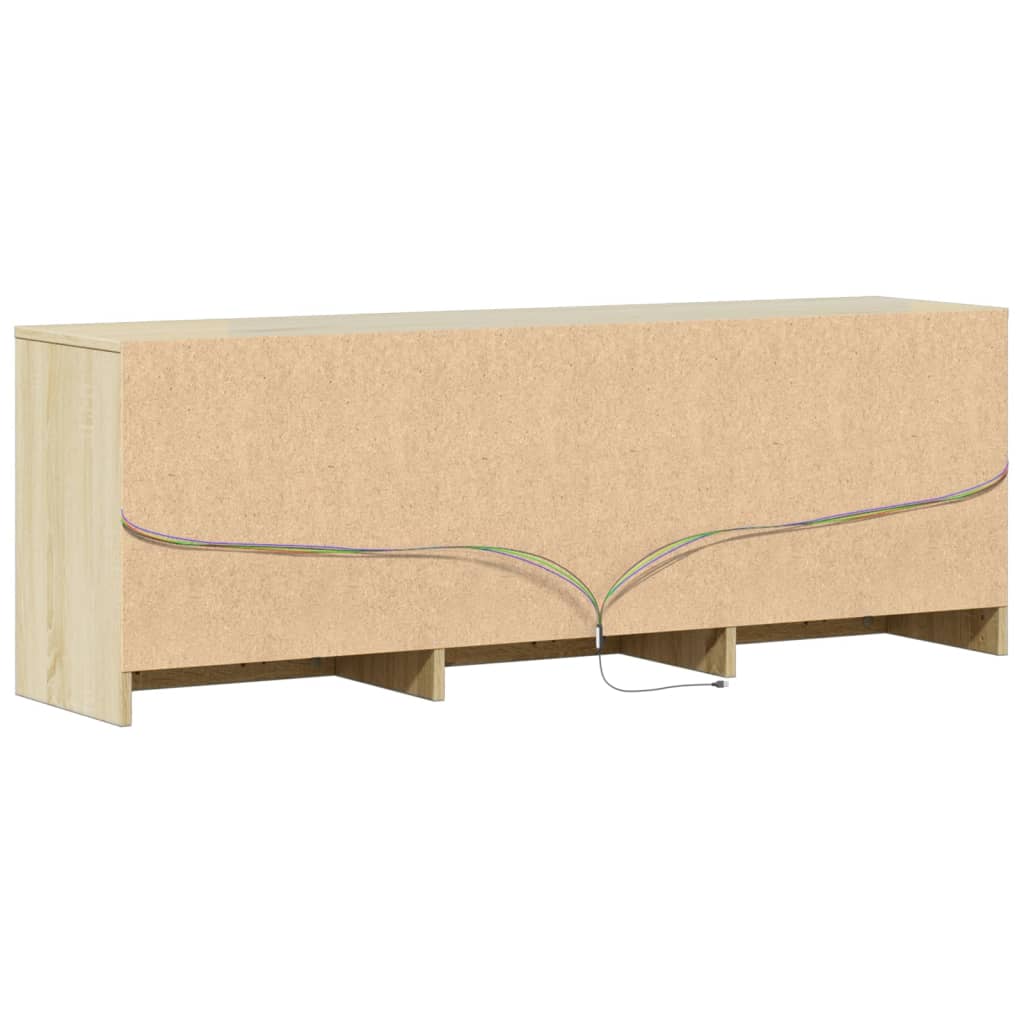TV-Møbel Sonoma Eik TV-benk med LED 140x34x50 cm