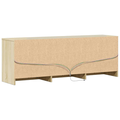TV-Møbel Sonoma Eik TV-benk med LED 140x34x50 cm