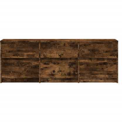 TV-Møbel Røkt EikTV-benk med LED 140x34x50 cm