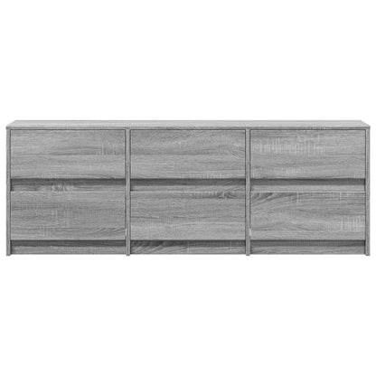 TV-Møbel Sonoma Grå TV-benk med LED 140x34x50 cm
