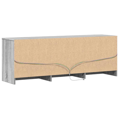 TV-Møbel Sonoma Grå TV-benk med LED 140x34x50 cm